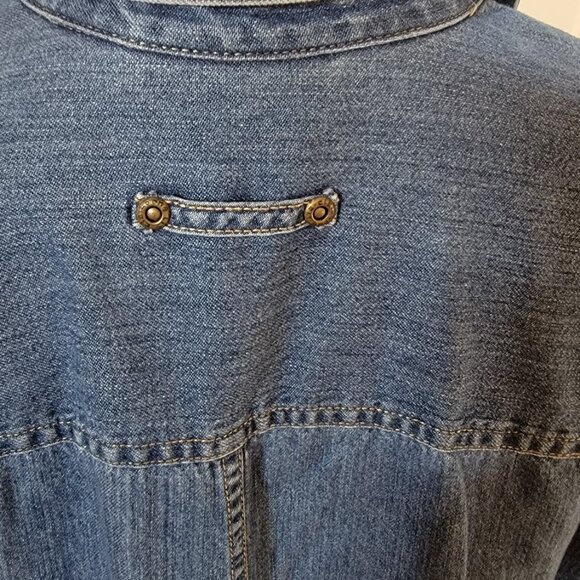 Liz Claiborne Denim Shirt Dress Size 14 - Picture 4 of 7